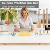 Professional 13 PCS Pasta Making Tools Set,Including Stainless Steel Adjustable