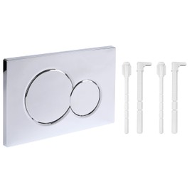 Dual Flush Actuator Plate Toilet Flush Plate 115.770.11.5 Fit for Sigma01, Bright Silver