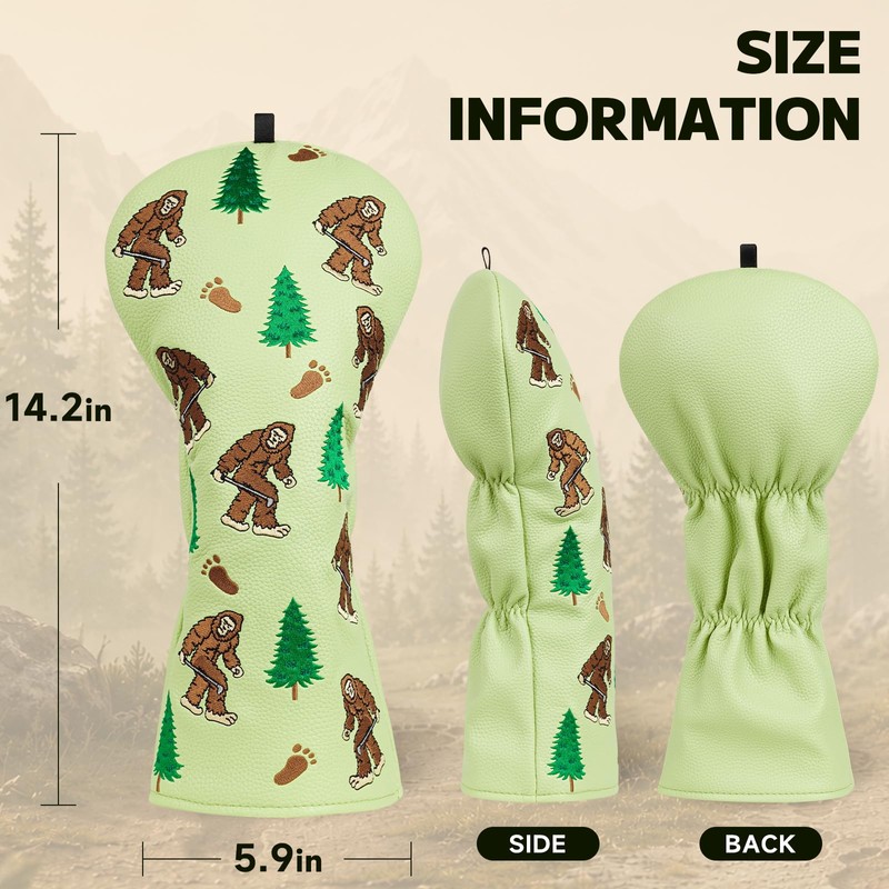 Sasquatch Driver Headcover, Bigfoot Golf Head Covers for 460CC Head