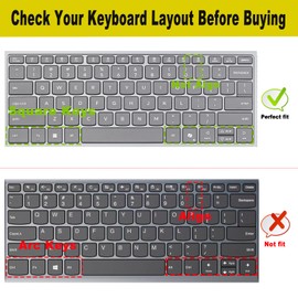 Keyboard Cover for 2025 Lenovo IdeaPad Slim 3 14"/Slim 3i 14" 14IRU10 14AHP10 14ARP10 14IRH10 14IRH10R, IdeaPad Slim 5 5i 14" 14AHP10 14AKP10 14ARP10 14IRH10 14IRH10R (NOT FIT Slim 7/Slim 7i)