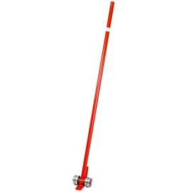 Happybuy 3T Pry Lever Bar, 6600 Lbs Capacity Steel Pry Bar with Wheels, Heavy Duty 5FT Handle for Easy Lifting and Leverage