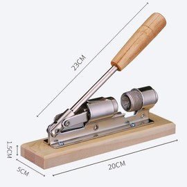 Pecan Nutcracker, Nutcracker, Walnut, Hazelnut, Nut Cracker, Walnut Tongs, Walnuts Opening Tool with Wooden Base Handle, Manual Nutcracker for Almond Walnuts, Macadamia Nuts, Brazil Nuts