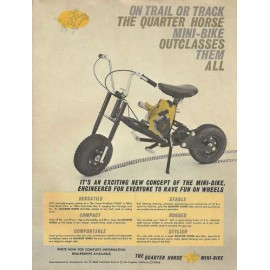 Microsound WOW! Vintage 1960's Quarter Horse Mini-Bike Ad