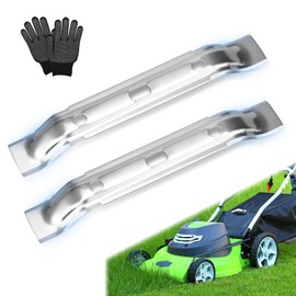 Bmliingchau 2 x 20 cm mower blades, compatible with Stihl robotic lawnmowers and Viking robotic mower RMI 422/422P/422C/632/632P/632C/632PC, iMow Ml4 Series/Ml632/MI632P/MI632C/MI632PC, stainless