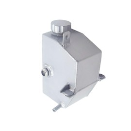 HCHCSPEED Aluminum Coolant Reservoir Overflow Tank Recovery Bottle Expansion with Cap Compatible with Mini R50 R52 Cooper 2002-2008 L4 1.6L 603-330, 17107509071, 17107515485 Silver