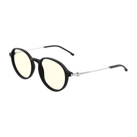 Gunnar Gaming and Computer Eyewear - LOOP - Frame Colour: Onyx/Mercury, Lens Tint: Clear (Blocks 95% Blue Light & 100% UV Light) - Blue Light Blocking Glasses