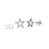 WINDALF ISKA 925 Sterling Silver Pentagram Stud Earrings Height 0.6
