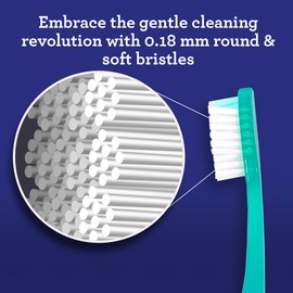 GuruNanda Folding Toothbrush with Built-in Cover, Perfect for Travel, Hiking & Camping, Compact & Portable, On-The-go Toothbrush with Soft Bristles & Ergonomic Handle, for Adults & Kids (1 Count)