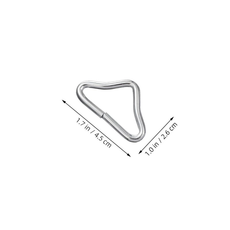 Abaodam 24pcs Trampoline Triangle Rings Galvanized Steel Replacement Hardware for