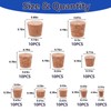 Klfte 100Pack 10 Sizes Cork Stoppers,Small Corks Plugs For Bottles,