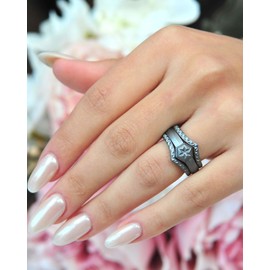 Rinfit Silicone Rings for Women - Rubber Wedding Bands Womens - Stackable Silicone Rings Couture - Patented Design - Silver, Size 10