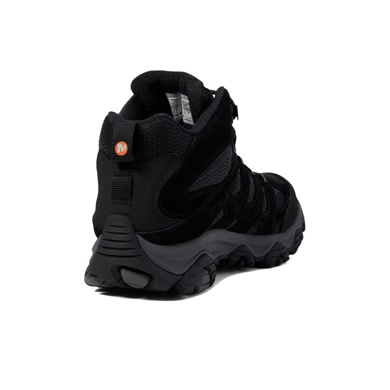 Merrell mens Moab 3 Mid Hiking Boot, Black Night, 12