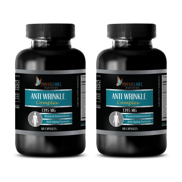 PRIVATE LABEL ANTI-WRINKLE COMPLEX - 2 Bottles (120 Caps) -