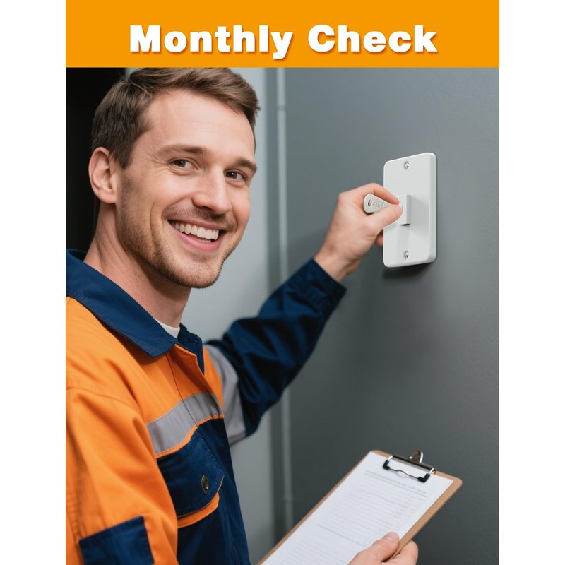 Emergency Light Test Fish Key 6 Pack, Mellbree Click Fish