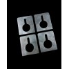 GTS Steel Banjo Eye-3/8" Steel Plate (4 pack) Weld On