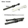 Toukioo Black Cable Railing Hardware Kit for 3/16 Cable Railing