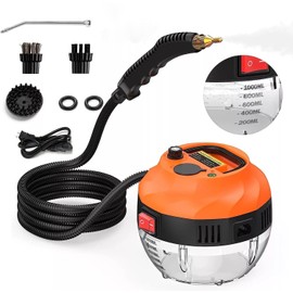 High Pressure Steam Cleaner Handheld Steam Cleaner for Home Kitchen Cleaning Hardwood Floor Furniture Car Bathroom Grout and Tile, 1500W 6 Adjustable Steam Setting