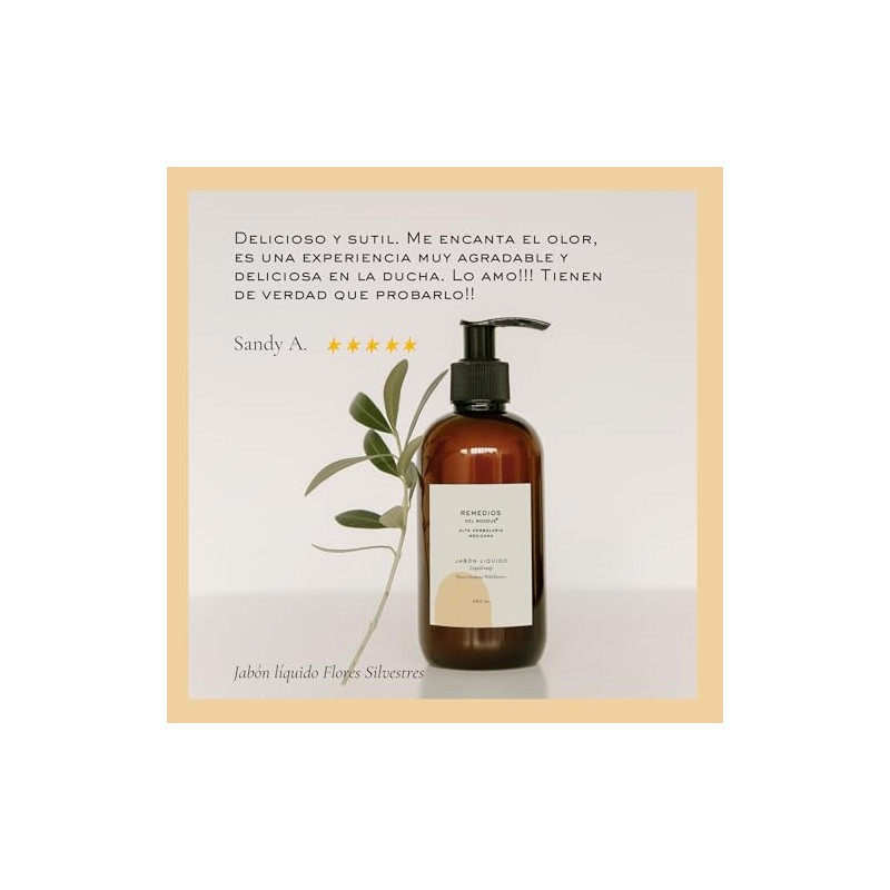 Remedios Bosque Kit Cuidado Corporal Incluye Jabón Líquido Crema Limpia