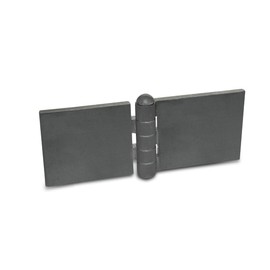 Ganter Normelemente | Weld-On Hinge - GN 1366-ST-160-50-A-BL | Steel Profile | W x L: 160 x 50 mm