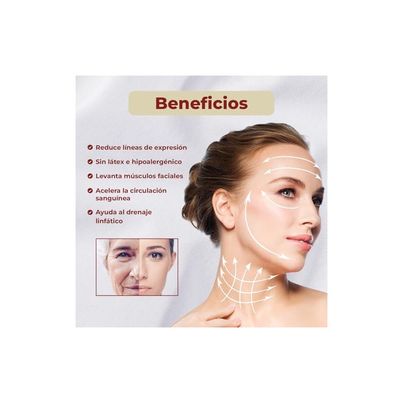 Mebix TRD Cinta Adhesiva Kinesiológica Antiarrugas | Cuidado Facial Profesional