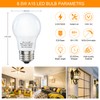 MorningLight 4 Pack A15 Light Bulbs 60 Watt Equivalent, Soft