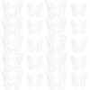 ECSiNG 20 Pieces Butterfly Appliques with Lace Double Layers Butterfly