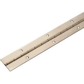 Gedotec Piano Tape for Screwing | Rolled Door Hinge Nickel-Plated Metal | 900 x 20 mm | Robust Folding Hinge | Solid Silver | Furniture Hinge Drilled | 1 Piece - Hinge
