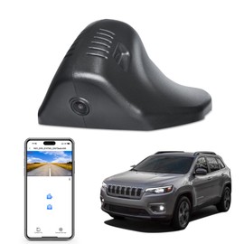 Mangoal 4K Dash Cam Custom fit for Jeep 5th Gen Cherokee 2019-2023 KL (Model E), Latitude Lux Limited Trailhawk X, OEM Look, UHD 2160P Video, Easy to Install, Free App and 128GB Card
