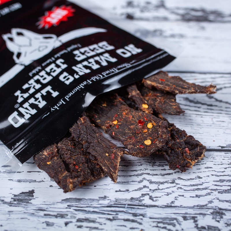 No Man’s Land Beef Jerky - Low Calorie, Low Carb,