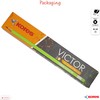 Kores Victor 2B Wooden Hexa Dark Pencils, Pack of 10,
