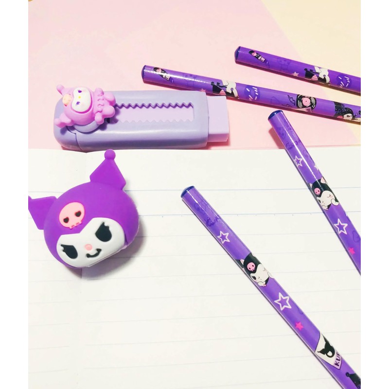 14 Pcs Kawaii Stationery Set, cute pencil set Includes 12