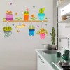DaraBaby Vinil Decorativo Hogar Macetas Cactus Flores Sala Estancia