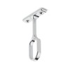 OVAL WARDROBE RAIL CENTRE SUPPORT BRACKET CHROME