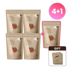 skin food Carrot Daily Mask Refill 15 Sheets 4+1 Set + 2 Free Carrot Pads*5 / 캐롯데일리마스크 리필 15매 4+1 구성 +증정 캐롯 패드 2매입*5