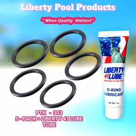 POOLTEK USA 037-3406  Spider O-ring   Pooltek USA 5-PACK + LUBE TUBE PTK-303 Muskin
