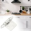 QWORK Inset Cabinet Hinges, 25 Pairs (50 pcs) 1/2" Overlay