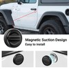 smnuxwm 2PCS Strong Magnet Keyhole Covers for Jeep Wrangler JL