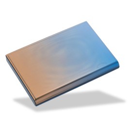 Ornament Card Case Brown and Blue