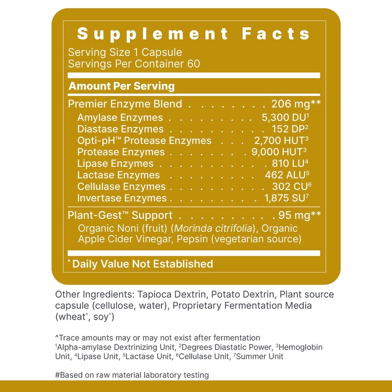 Premier Research Labs Active Digestive Enzymes with Probiotic and Prebiotics