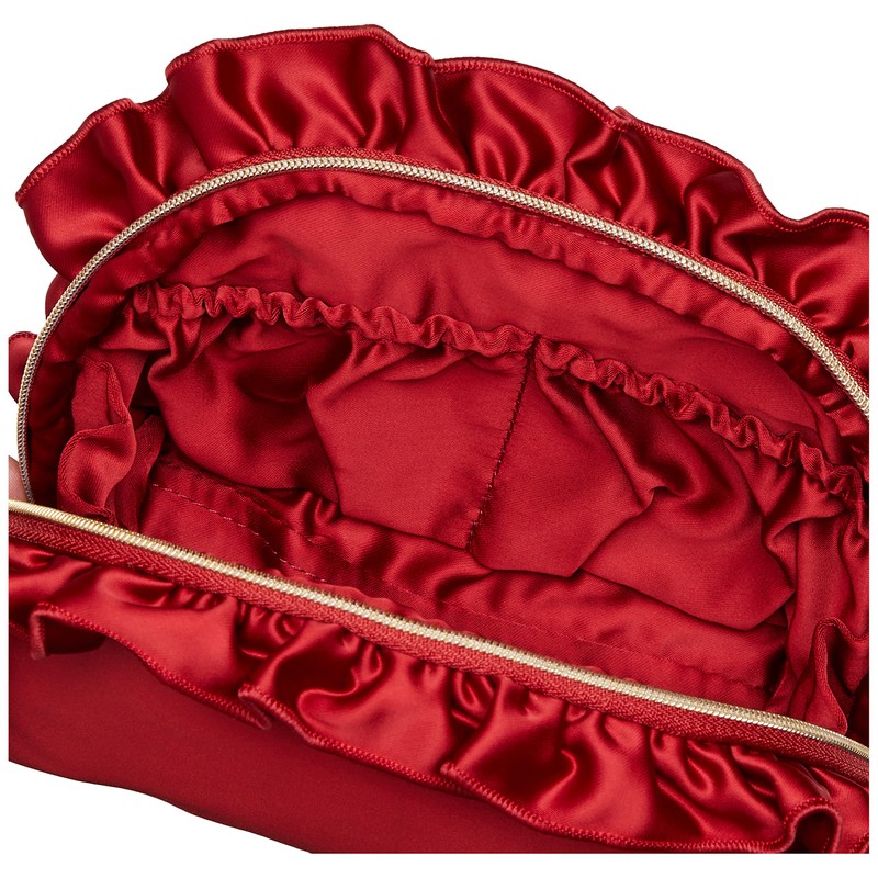 Gelato Pique PWGB224627 Strawberry Embroidery Pouch, red