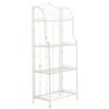 Safavieh PAT5014B Outdoor Collection Amaris Antique White Wrought Iron 4-Tier