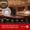 CanoLight 4" 9W Recessed LED Slim Pot Light with 2W