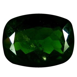 Deluxe Gems 1.47 ct AAA Grade Cushion Shape (8 x 6 mm) Green Color Russian Chrome Diopside Natural Loose Gemstone