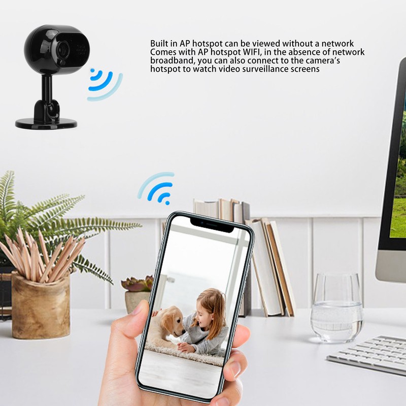 Wireless Indoor Monitor Camera 1080P WiFi Baby Monitor for Home