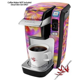 WraptorSkinz Decal Style Vinyl Skin compatible for Keurig K10 / K15 Mini Plus Coffee Makers Tie Dye Pastel (COFFEE MAKER NOT INCLUDED)