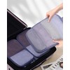 ECOHUB 4-Piece Packing Cubes Compression, 300% Higher Tear Resistance Suitcase