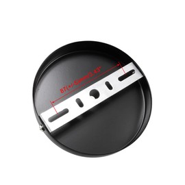 uxcell Retro Light Canopy Kit Wall Sconce Lamp Plate Fixture 120mm 4.7Inch Black 3Pcs