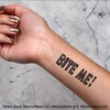 4 x 'Bite Me!' Temporary Tattoos - Water Resistant, Skin-Safe,