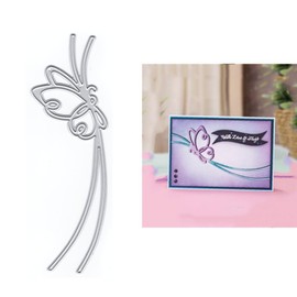 XMZZMX Butterfly Lace Metal Cutting Dies for Card Making, Paper Embossing Die Cuts Kit Templates Supplies, Photo Frame Album DIY Scrapbooking Stencils Sets