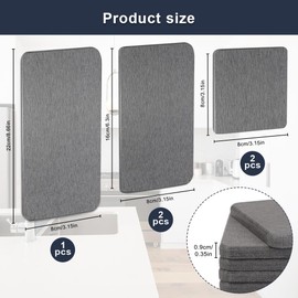 Pack of 5 Water-Absorbent Stone, Drying Stone, Diatomite, Soap Dish Stone, Stone Drying Tray, Water Absorb and Dehumidify, Odour Decompose for Hand Soap, Cups, Toothbrushes, Soaps, Grey